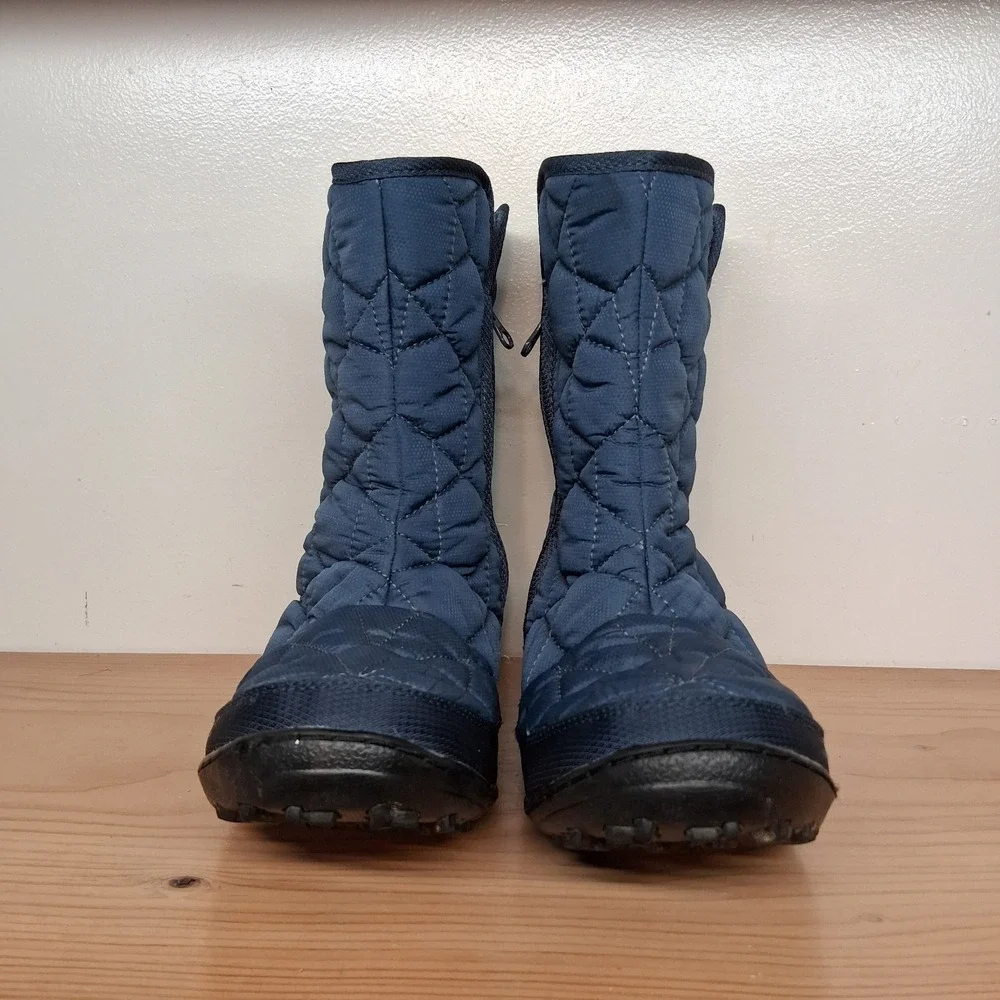 Columbia Winter Waterproof 200 Grams Insulated Boots Size 5 Omni Heat Side Zip‎